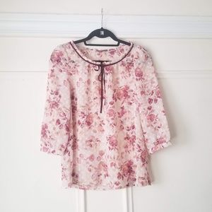 Lauren Conrad Floral Blouse